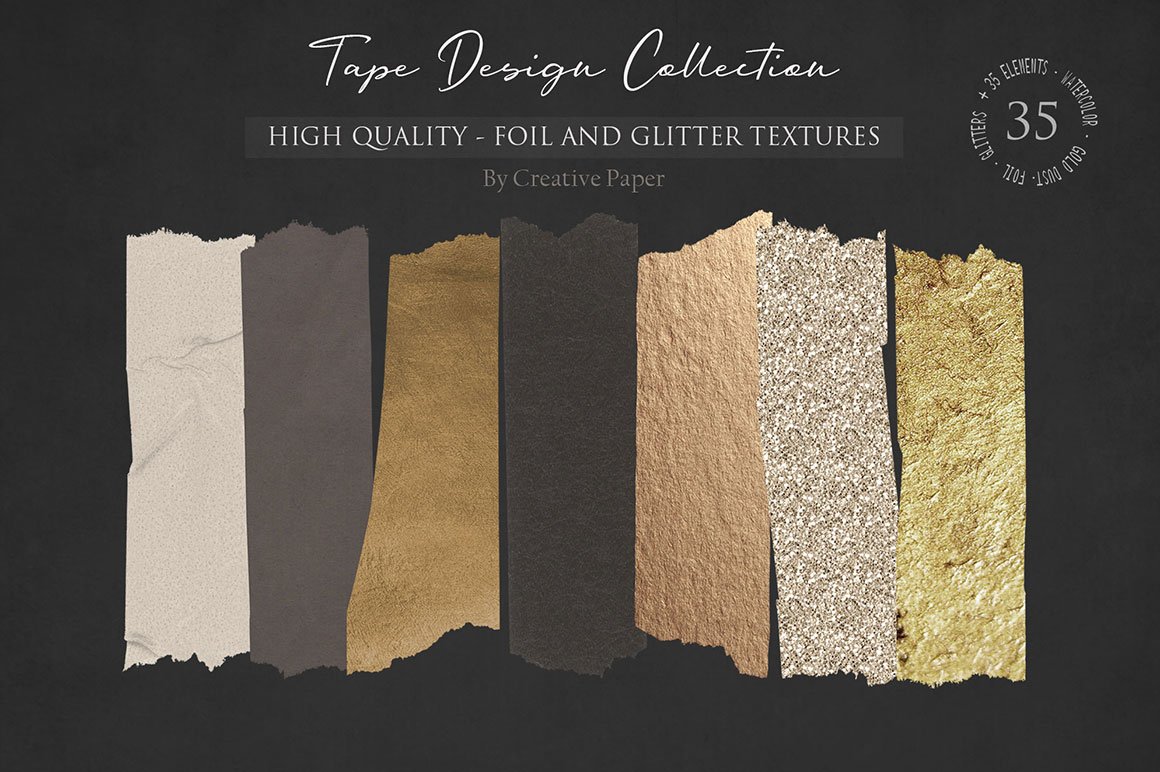 Tape Design - Foil and Glitter Collection