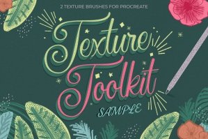 Free: Texture Toolkit Brushes for Procreate Sample