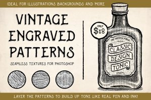 Vintage Engraved Patterns - Photoshop