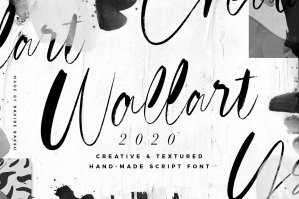 Wallart 2020 - Modern Messy Script