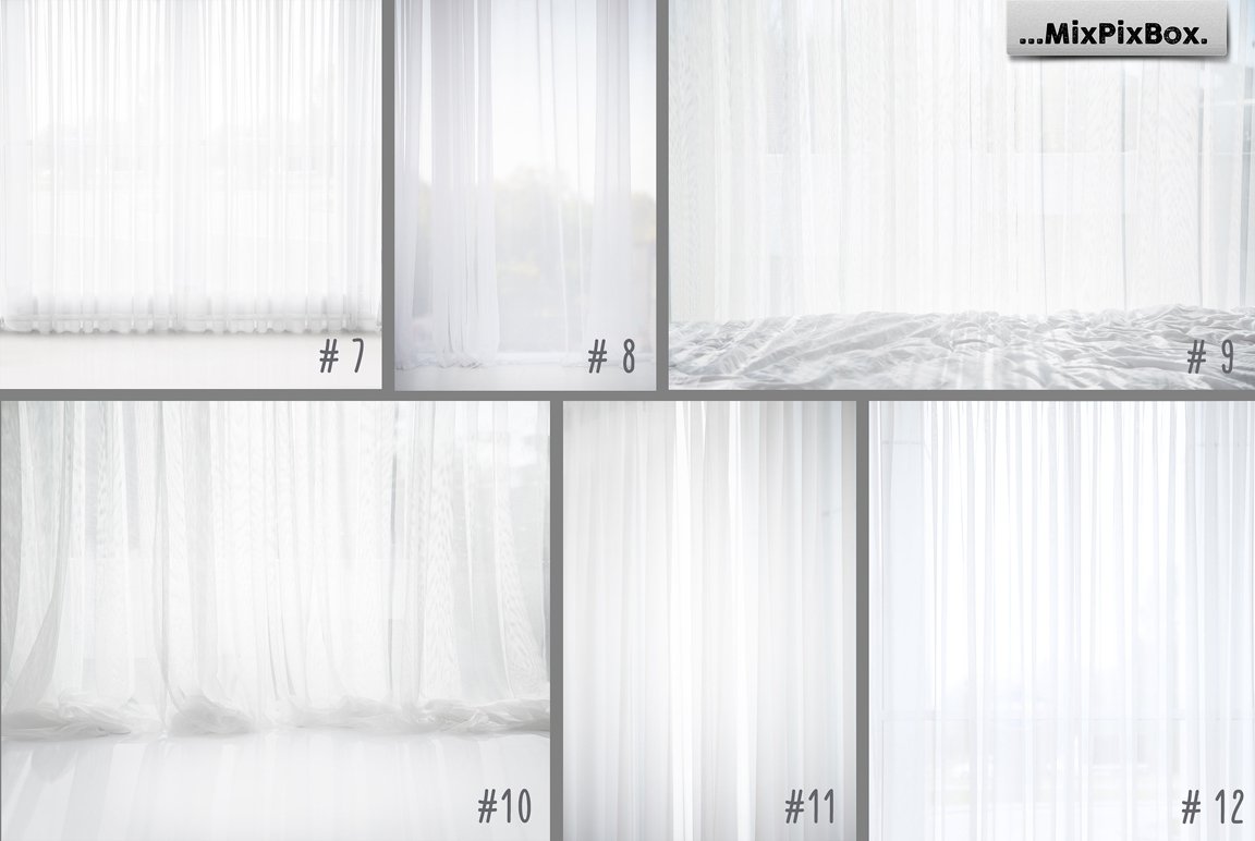 White Sheer Curtain Backgrounds