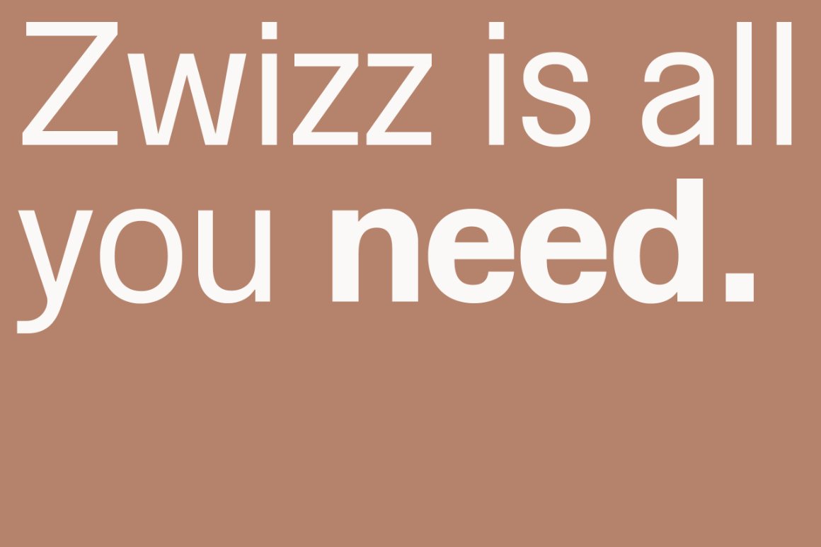 Zwizz Typeface