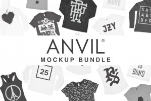 Anvil Knitwear Apparel Mockup Bundle