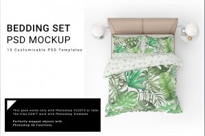 Bed Linens Mockup Set No.4