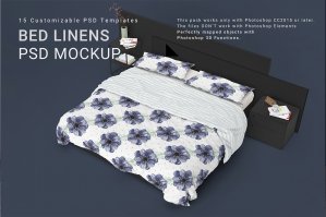 Bed Linens Mockup Set No. 5