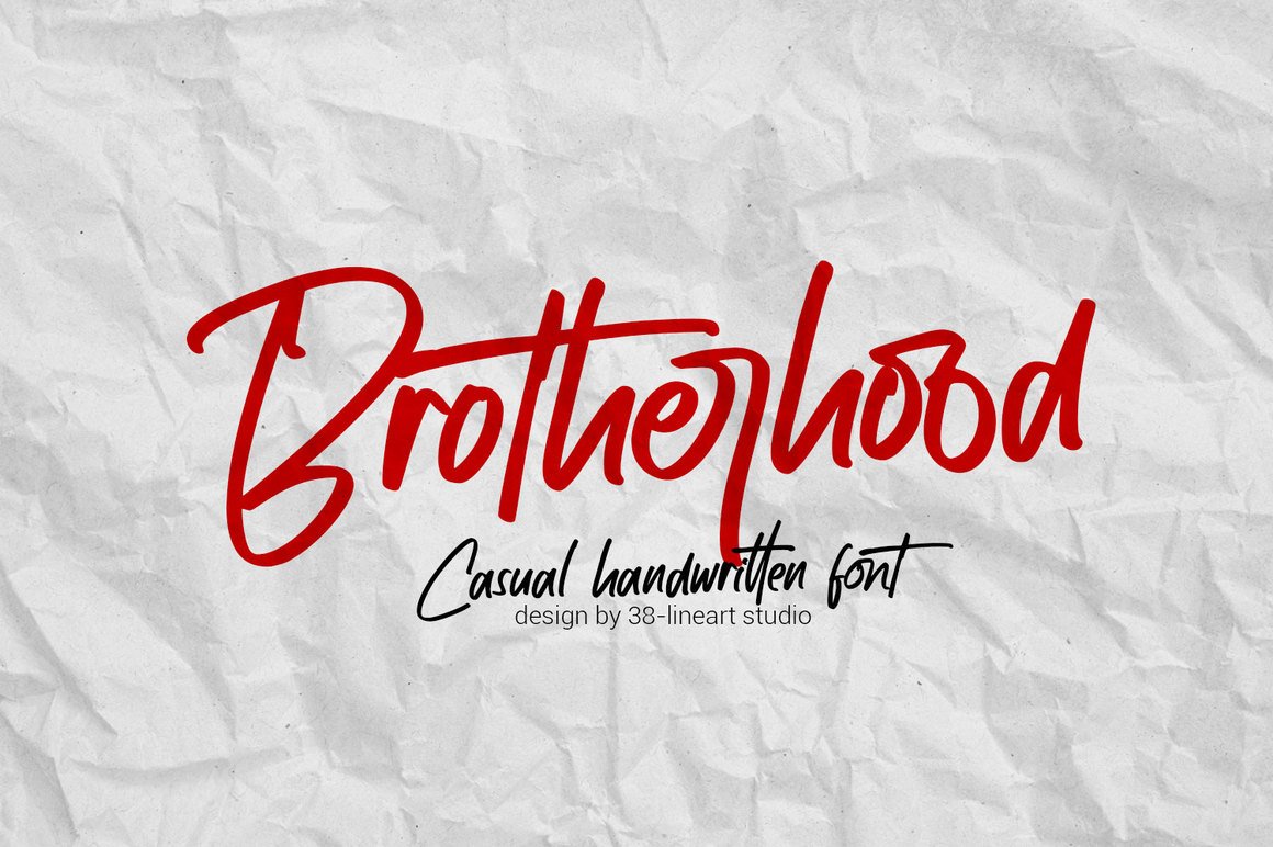 Brotherhood - Casual Handwritten Font