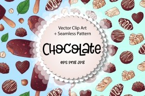 Chocolate - Vector Clip Art