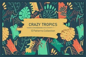 Crazy Tropics: 12 Seamless Tropical Patterns