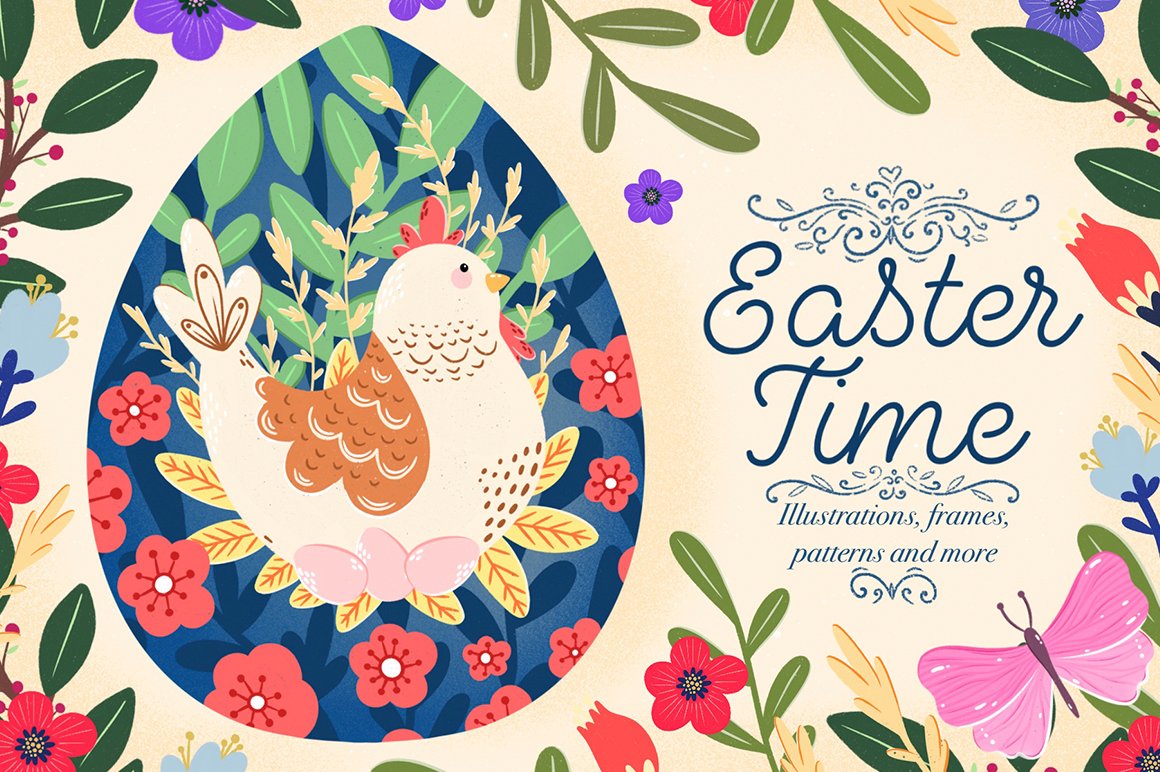Easter Time - Cute Hand Drawn Collection