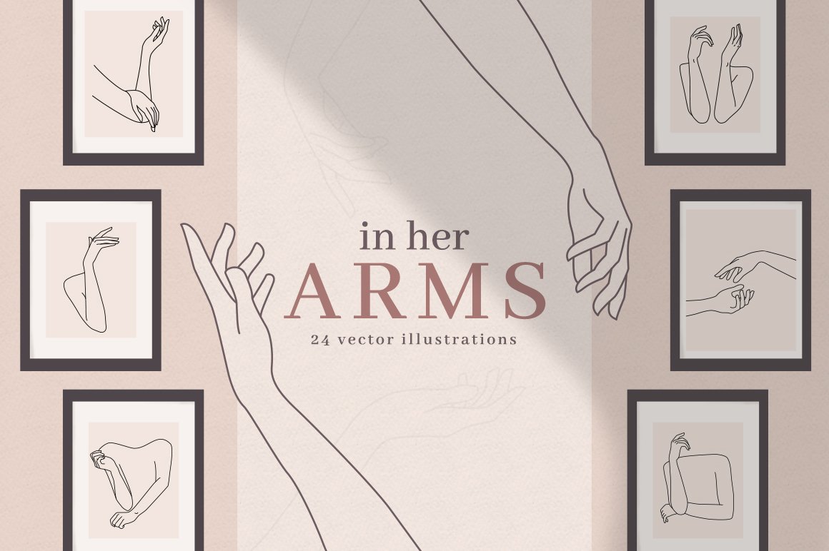 Feminine Hands & Arms Illustrations