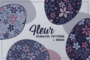 Fleur: Seamless Floral Patterns & Elements