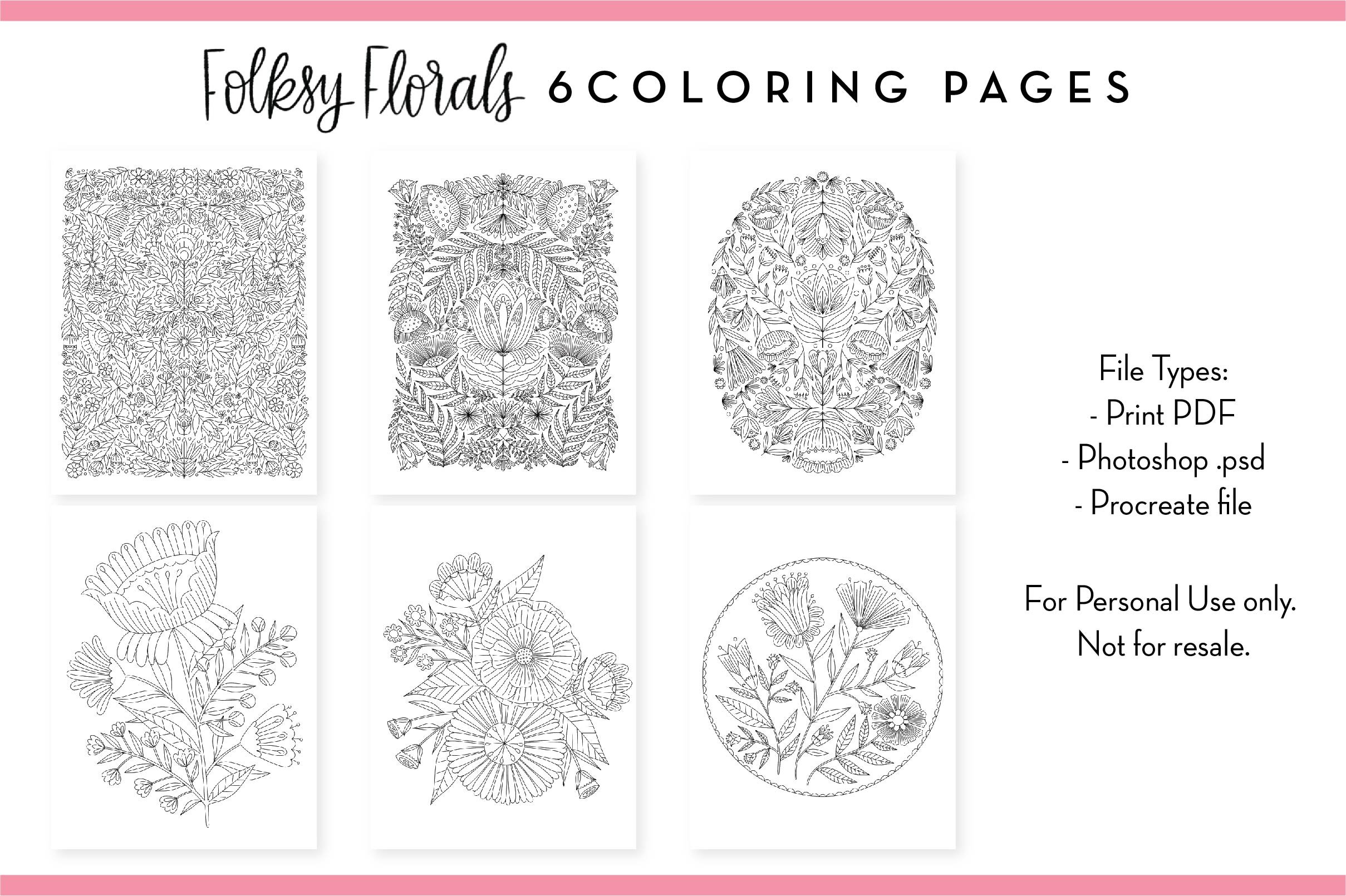 Folksy Florals Templates Design Bundle