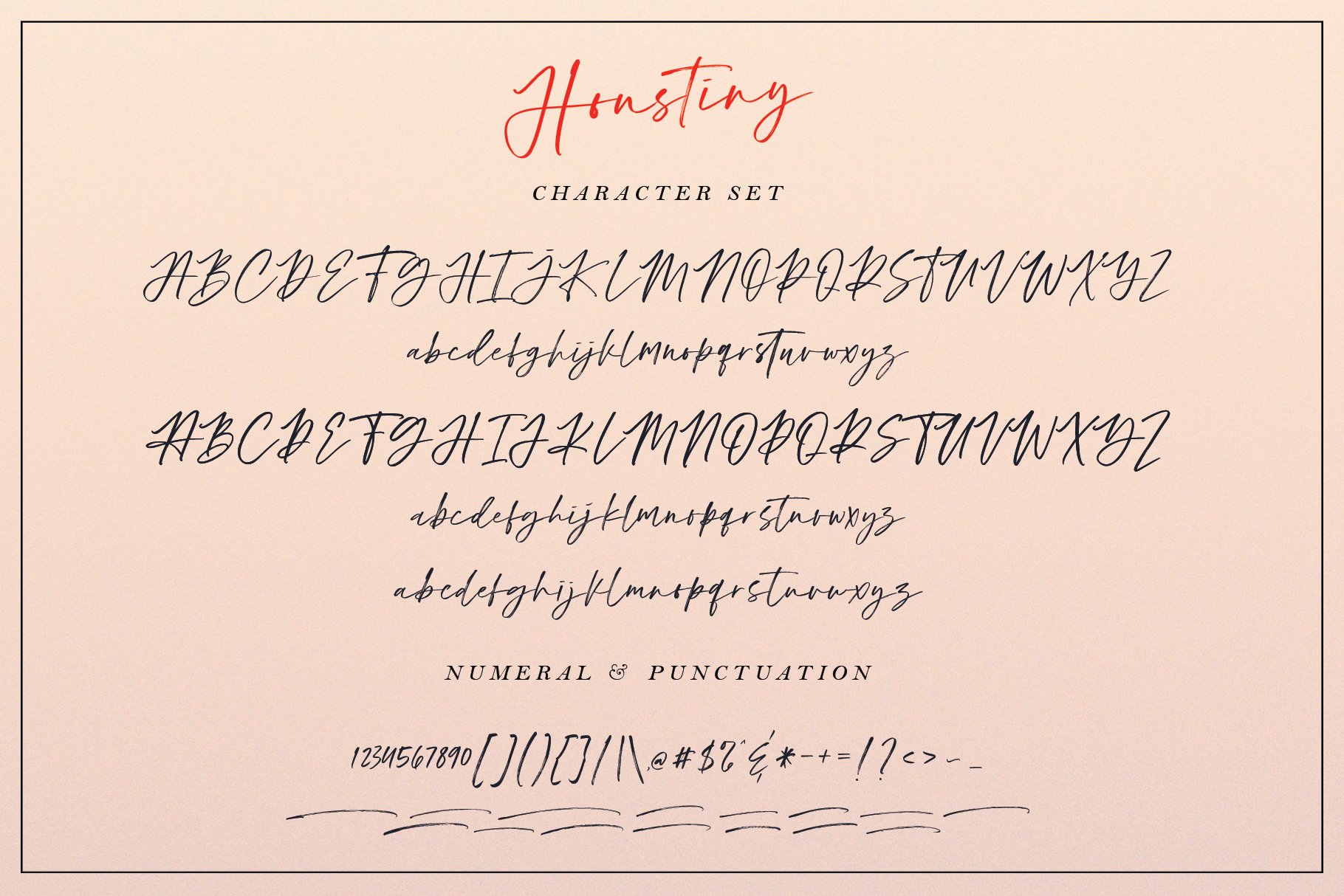 Houstiny - Handwritten Font