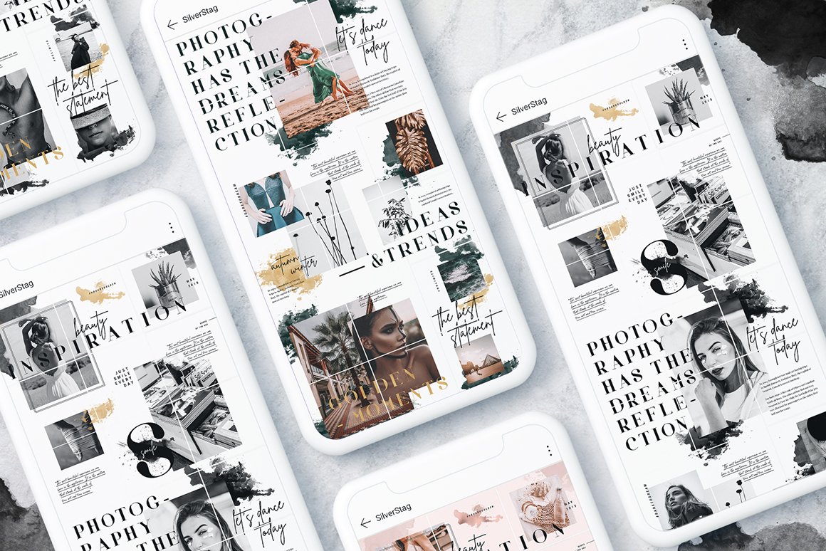 InstaGrid 8 - Instagram Magazine Puzzle Template - Design Cuts