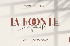 La Foonte Sans Script Font Duo