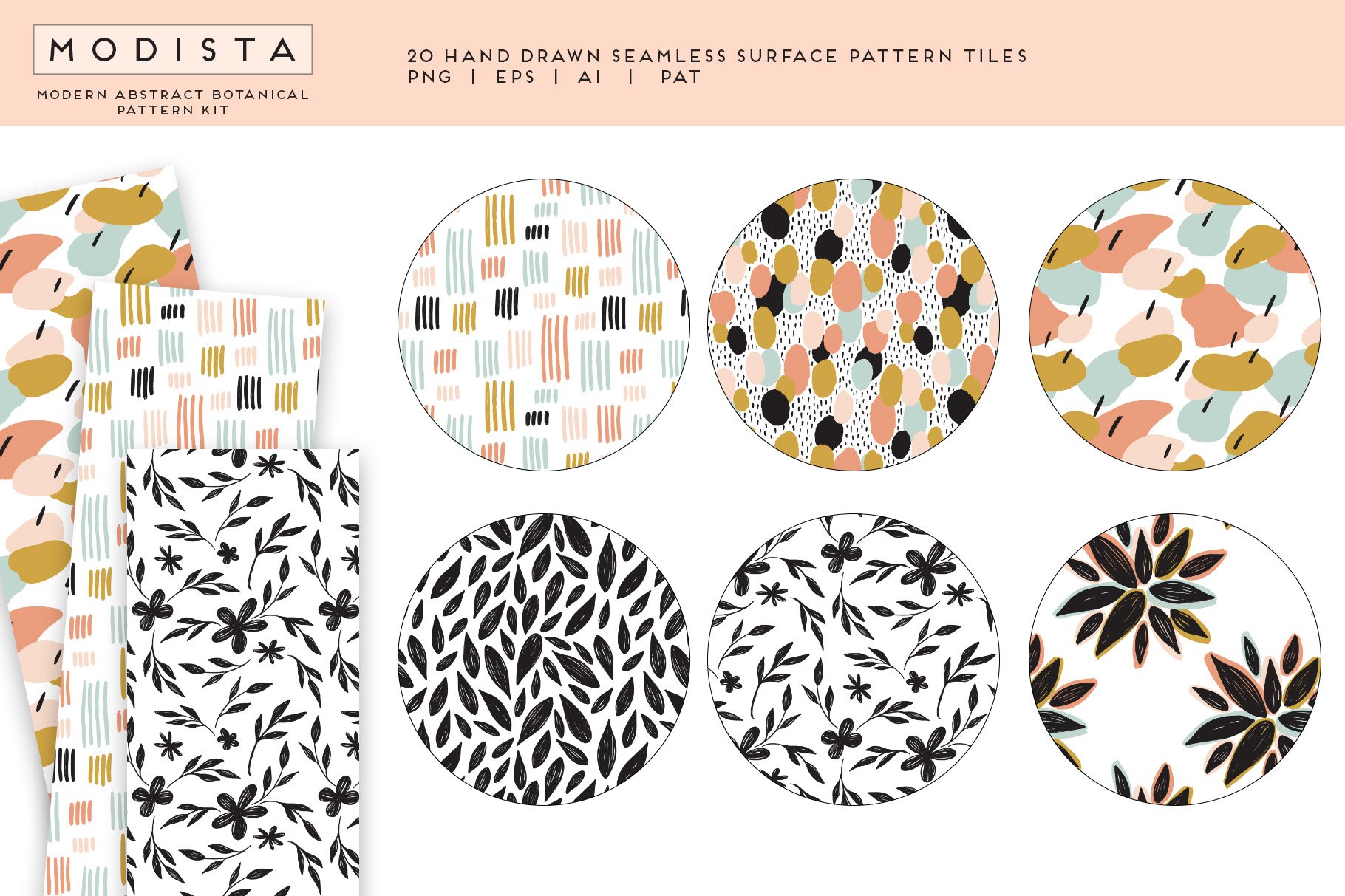 Modista Abstract Botanical Pattern Kit