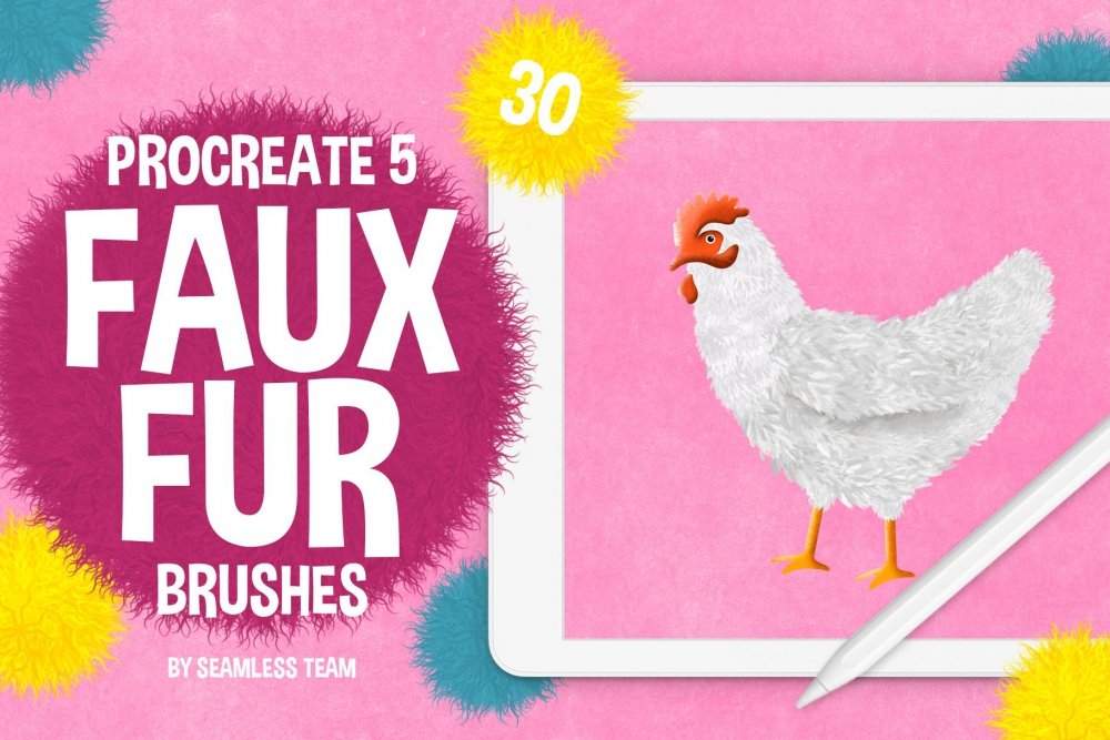 Procreate 5 - Faux Fur Brushes