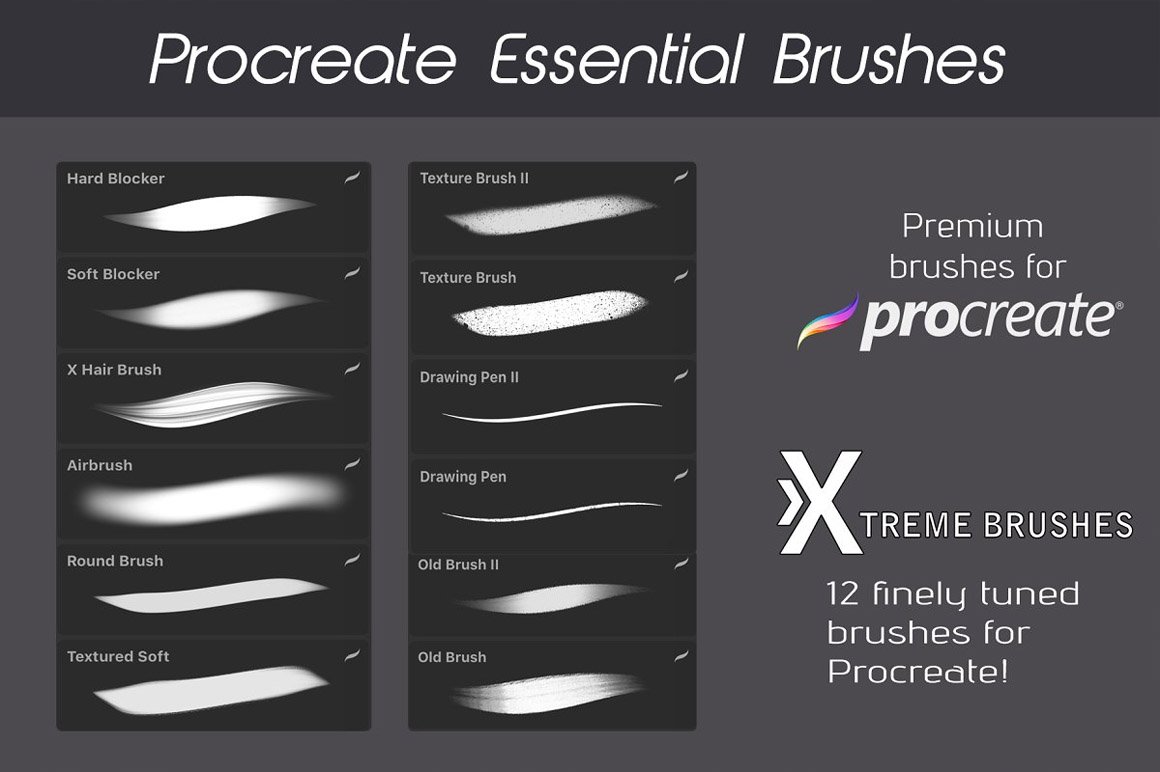 Procreate Essential Brushes!