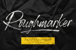 Roughmarker - Hard Brush Font