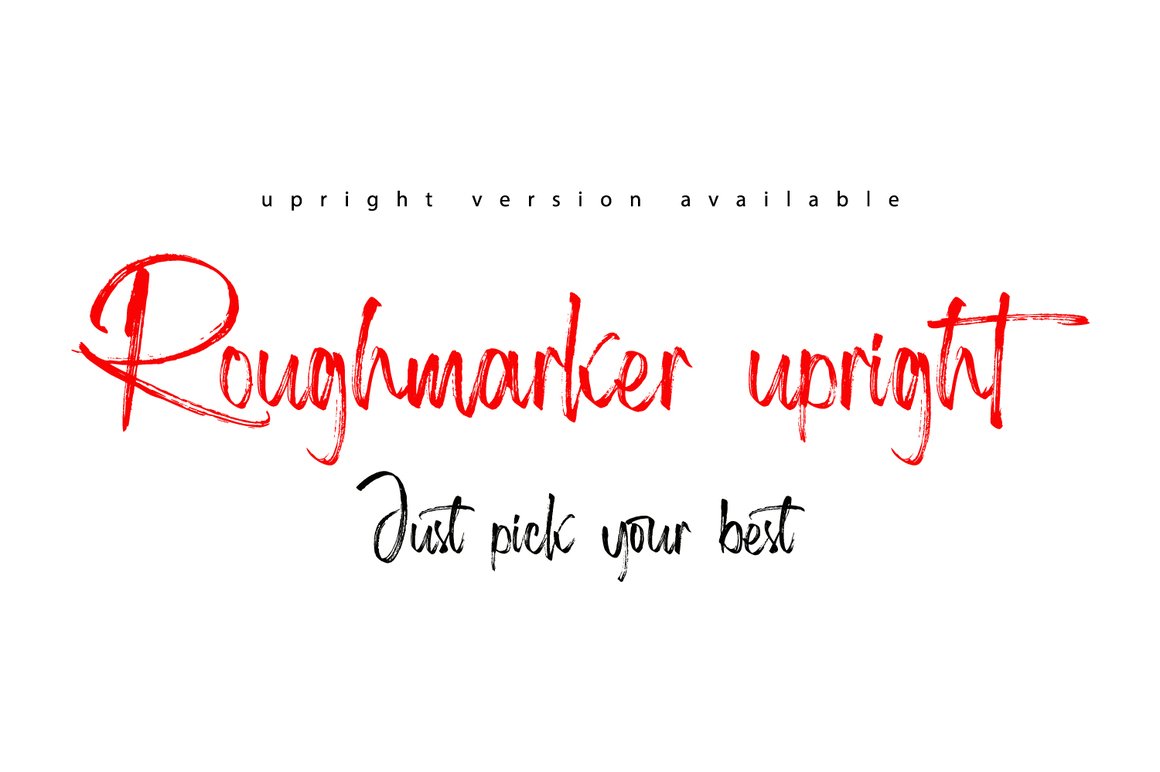 Roughmarker - Hard Brush Font