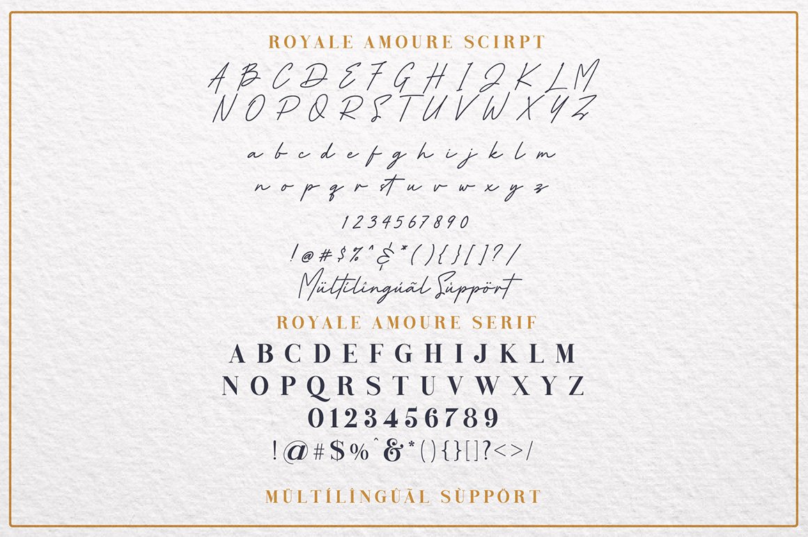 Royale Amoure Font Duo