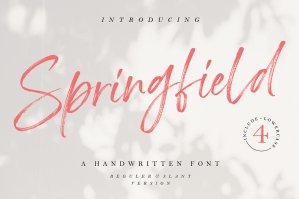 Springfield - Handwritten Font