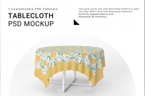 Tablecloth Mockup Set 2