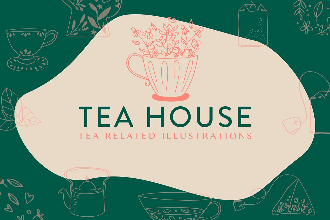 Tea House: Tea Related Illustrations