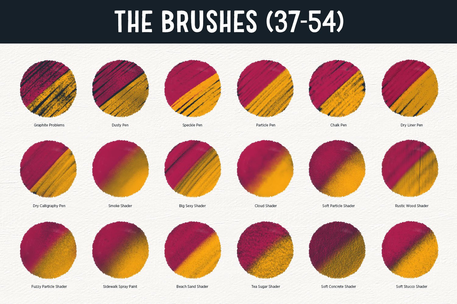 The Brush Bar - 60 Procreate Brushes