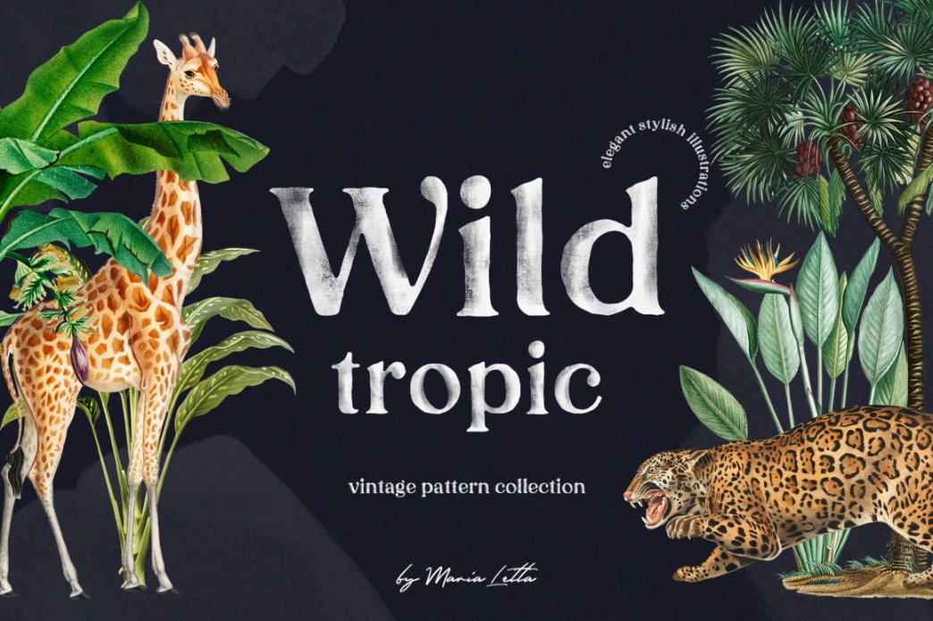 Wild Tropic Vintage Pattern Set