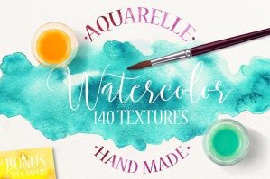 140 Watercolor Textures