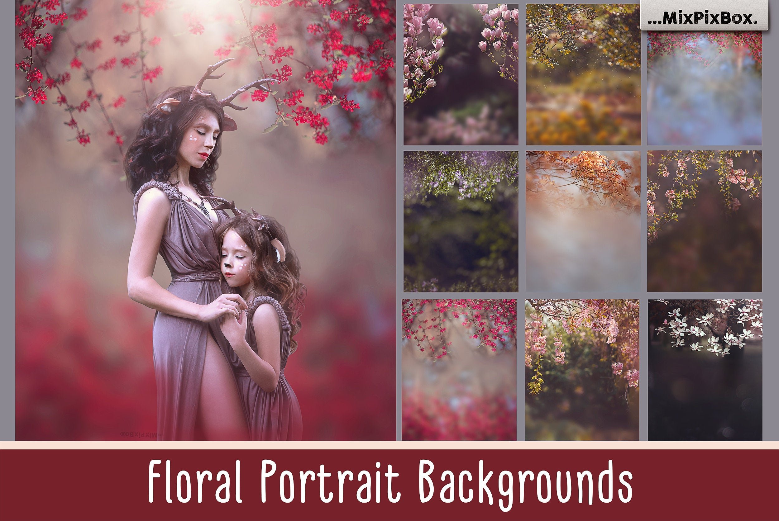 Floral Portrait Backgrounds
