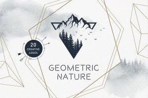 Geometric Nature 20 Creative Logos