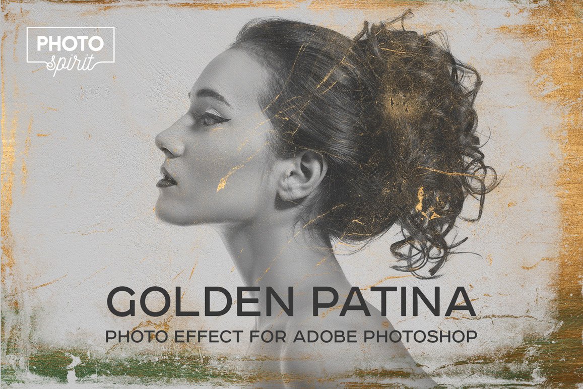 Golden Patina Photo Effect