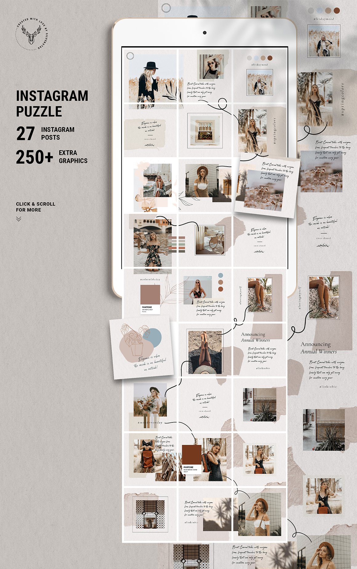 InstaGrid 10 - Instagram Puzzle Template