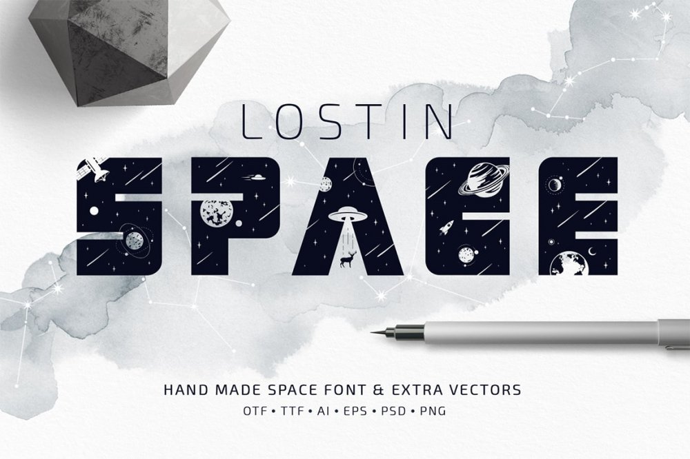Lost In Space Regular And Color Font