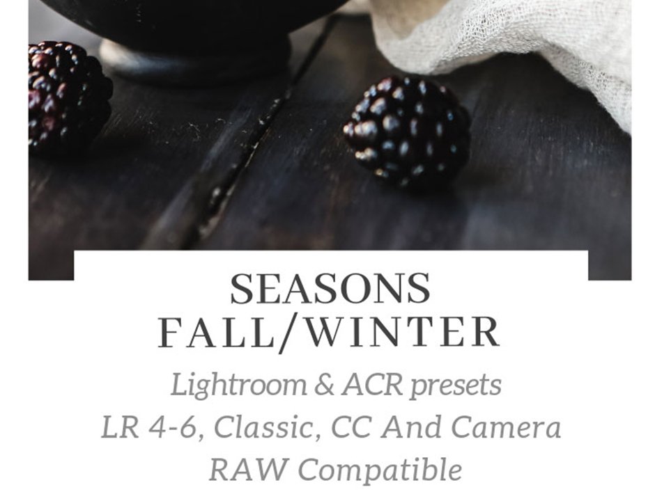 Seasons – Fall Winter Lightroom ACR Presets