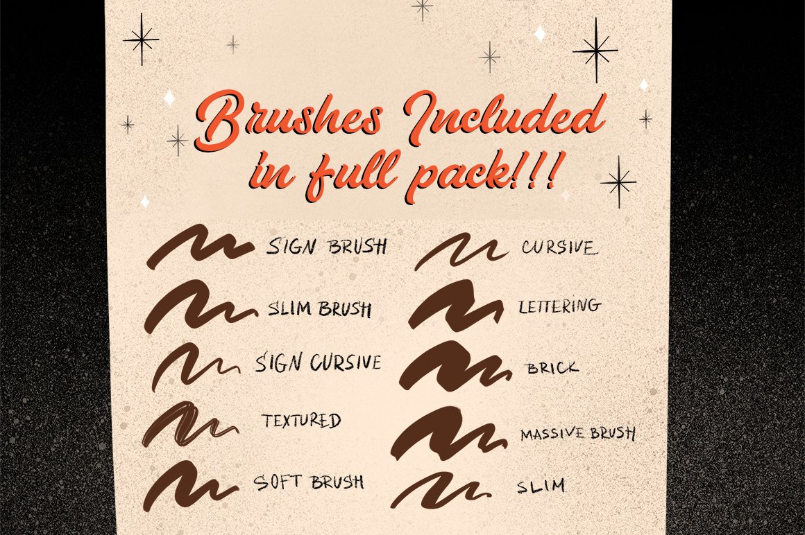 HOMwork Freebie: Sign Painting Brushes for Procreate