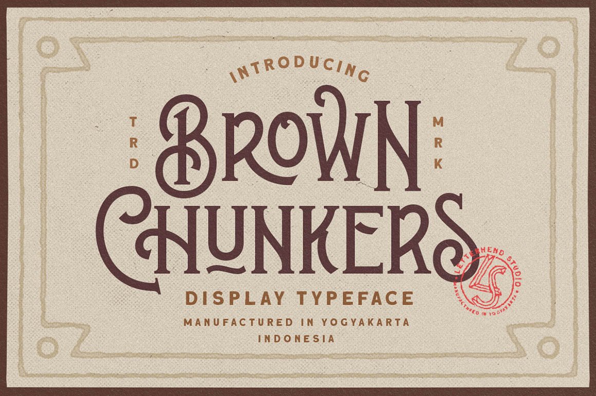 Brown Chunkers - Display Typeface