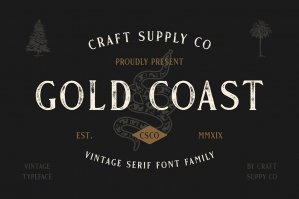 Gold Coast - Vintage Serif + Extras
