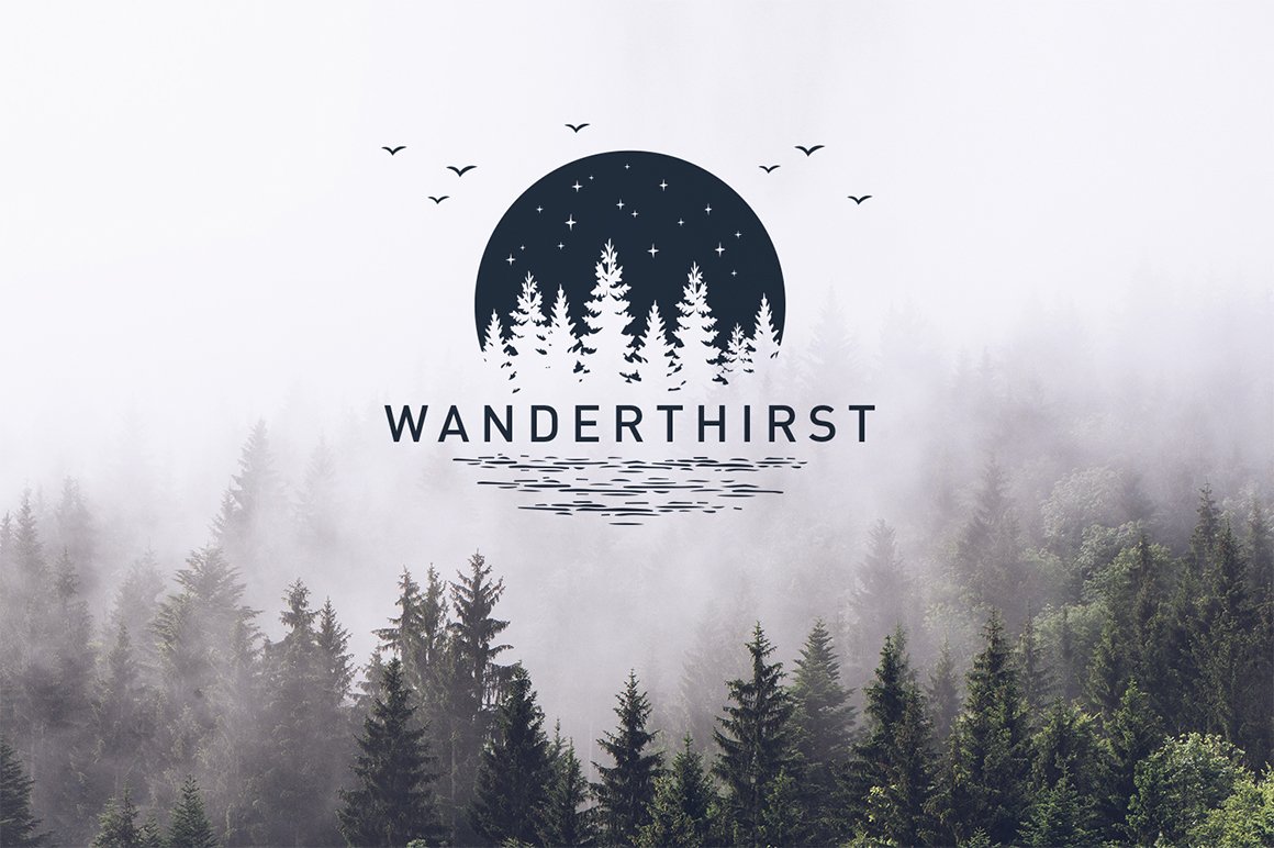 Wanderlust - 15 Double Exposure Logos