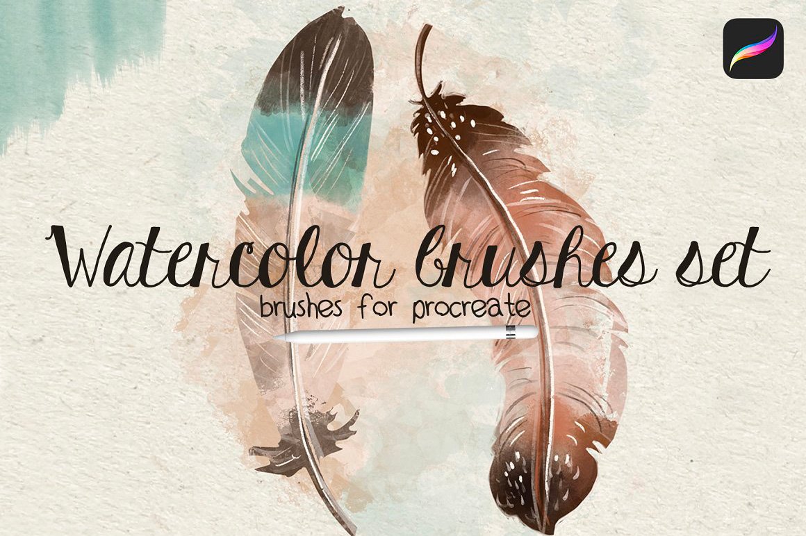 Watercolor Brushes Set for Procreate
