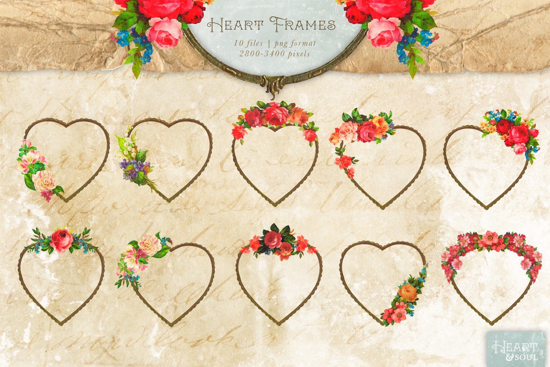 Heart & Soul - Flowers & Frames Kit