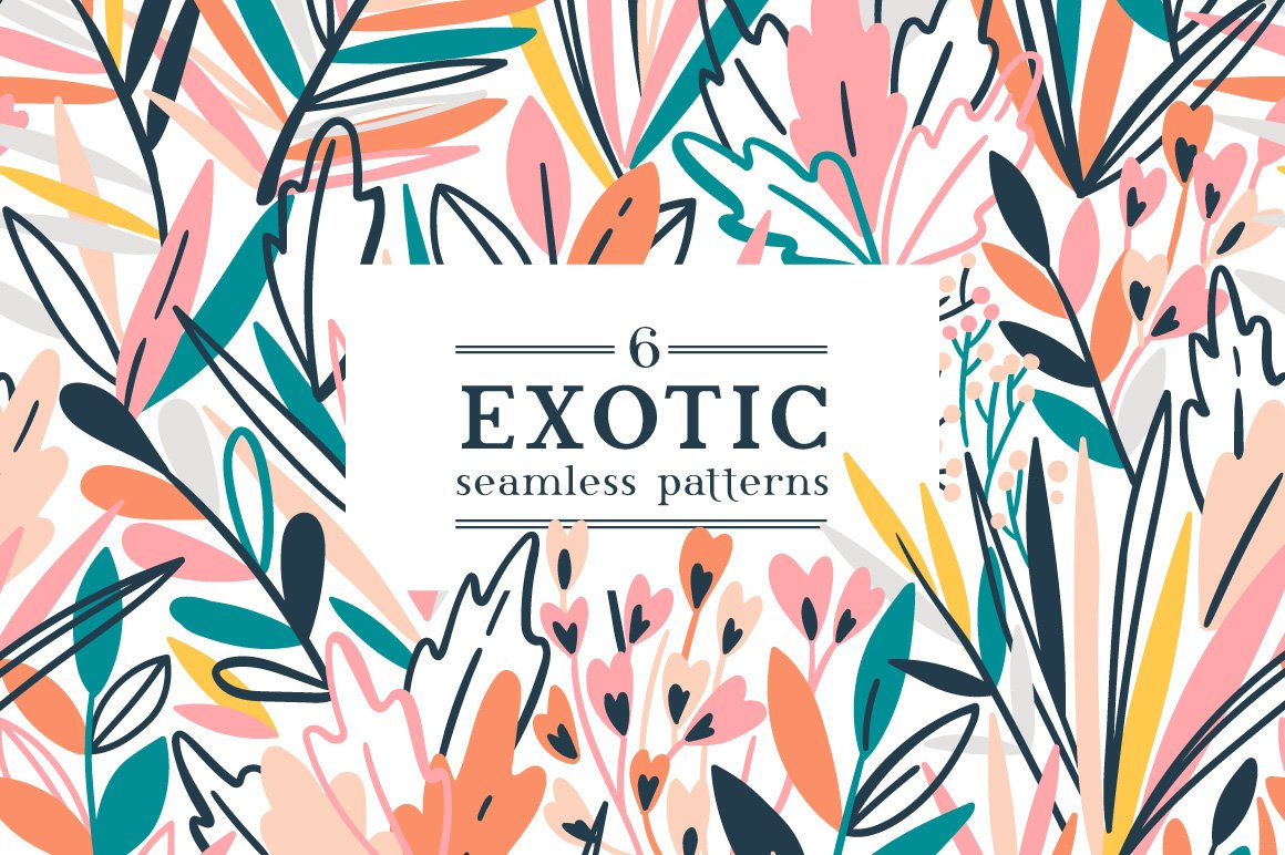 6 Exotic Seamless Patterns