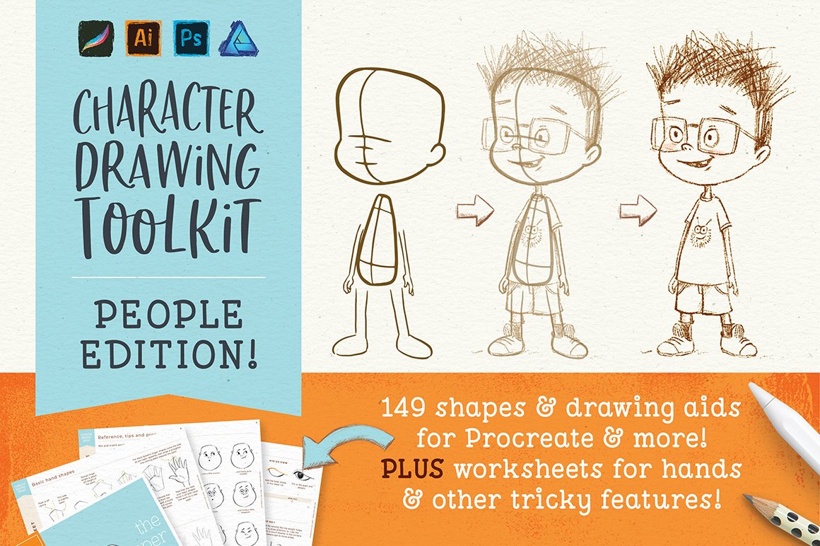 Character Drawing Toolkit - People Edition - Design Cuts