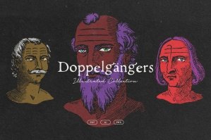 Doppelgangers - Renaissance Avatars Illustrations