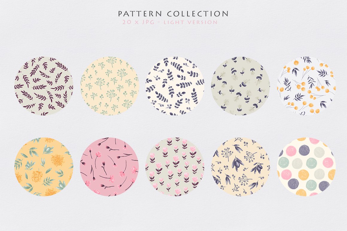 Evening Dreaming - Floral Pattern Collection