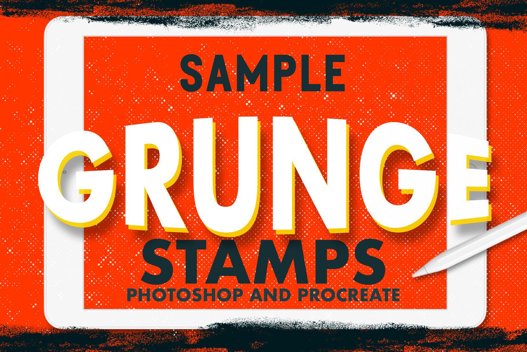HOMwork Freebie: Grunge Stamps