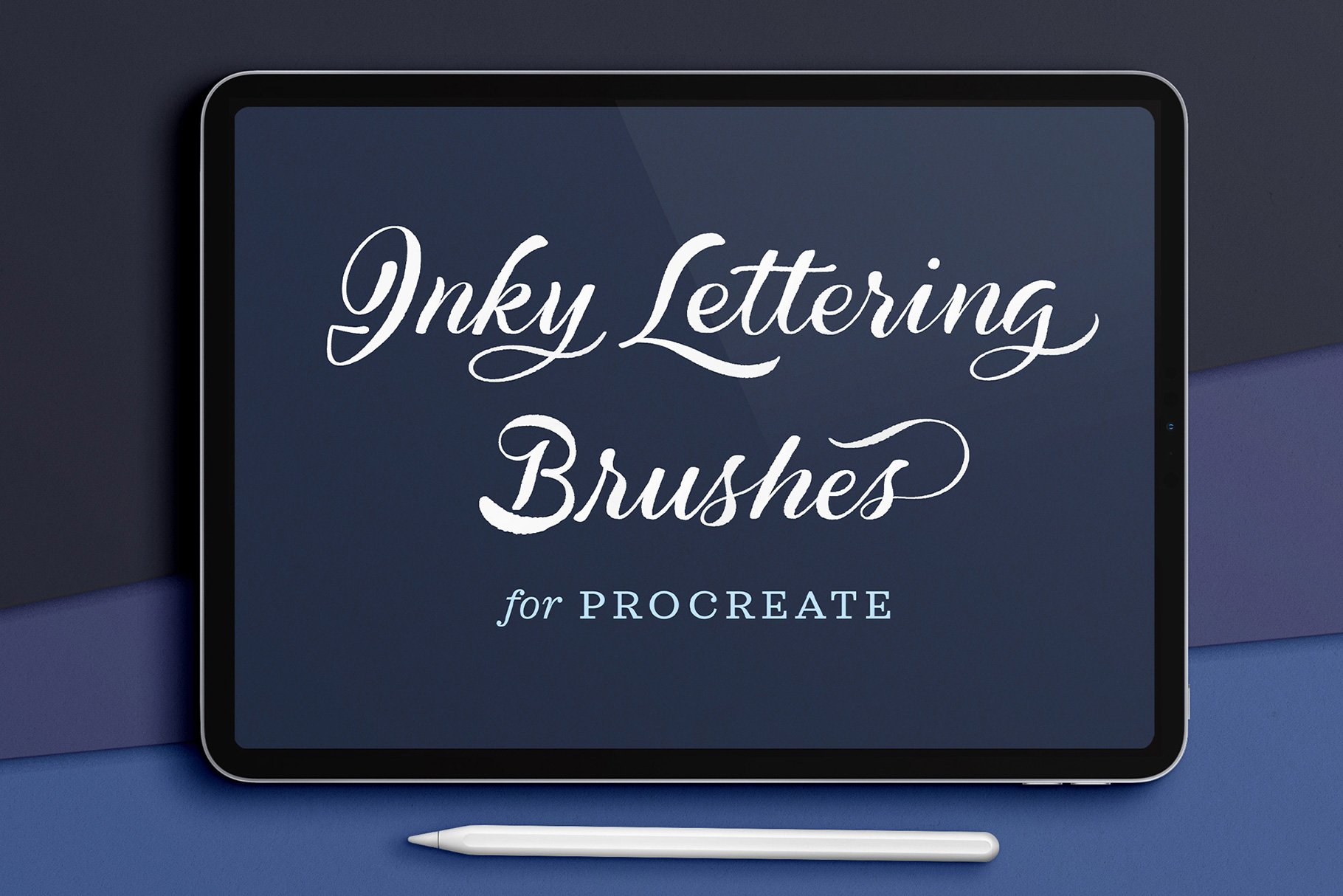 Inky Lettering Procreate Brush Pack