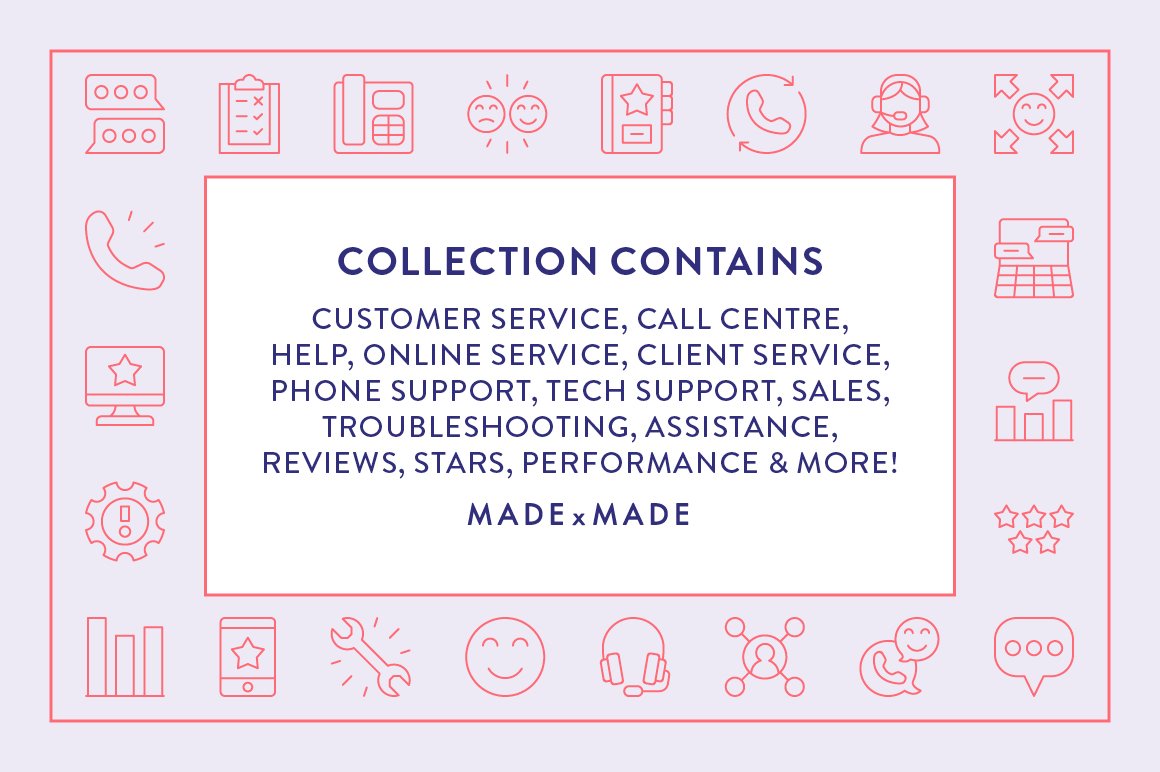 Line Icons – Customer Service